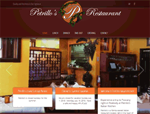 Tablet Screenshot of petrillosrestaurant.com